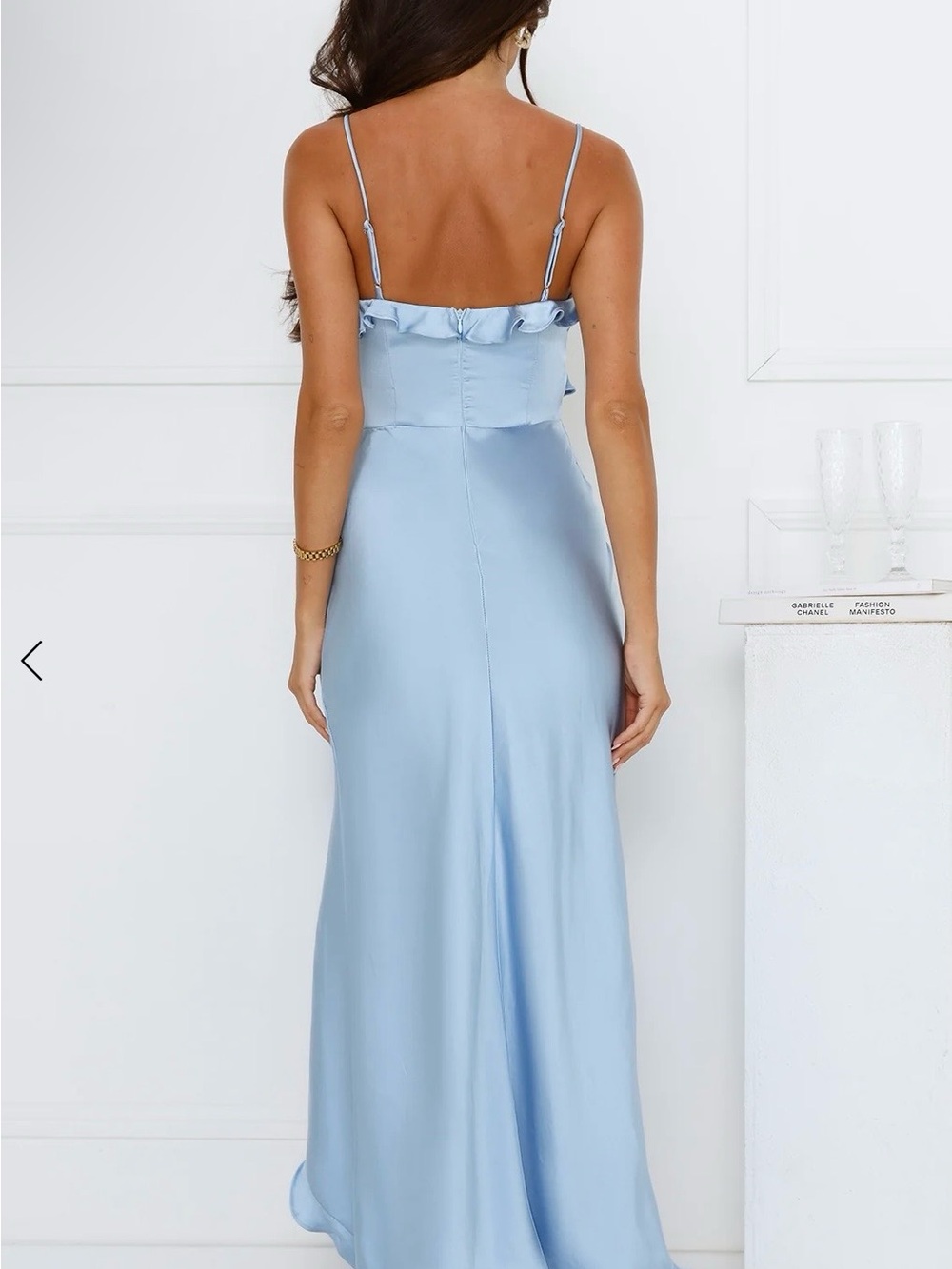 Vibrant Vixen Satin Maxi Dress - Picture 3 of 3